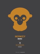 NAXART Studio - Orange Monkey Multilingual Poster
