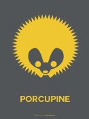 NAXART Studio - Yellow Porcupine Multilingual Poster