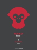 NAXART Studio - Red Monkey Multilingual Poster