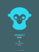 NAXART Studio - Blue Monkey Multilingual Poster