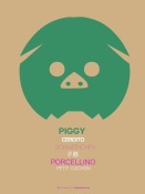 NAXART Studio - Green Piggy Multilingual Poster