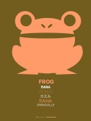 NAXART Studio - Pink Frog Multilingual Poster