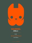 NAXART Studio - Orange Squirrel Multilingual Poster