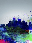 NAXART Studio - Kansas City Watercolor Skyline