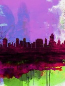 NAXART Studio - Tulsa Watercolor Skyline 2