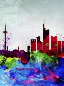 NAXART Studio - Frankfurt Watercolor Skyline