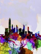 NAXART Studio - Hong Kong Watercolor Skyline