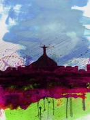NAXART Studio - Rio Watercolor Skyline