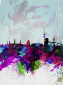 NAXART Studio - Hamburg Watercolor Skyline