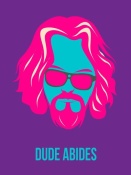 NAXART Studio - Dude Abides Purple Poster