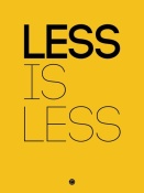 NAXART Studio - Less Is Less Poster Yellow