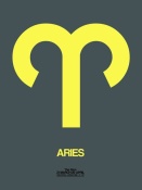 NAXART Studio - Aries Zodiac Sign Yellow