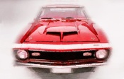 NAXART Studio - 1968 Chevy Camaro Front End Watercolor