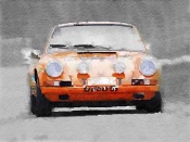 NAXART Studio - Porsche 911 Race Track Watercolor