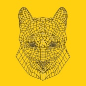 NAXART Studio - Mountain Lion Yellow Mesh