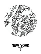NAXART Studio - New York Street Map White