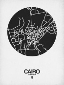 NAXART Studio - Cairo Street Map Black on White