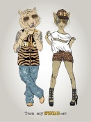 NAXART Studio - Tiger And Leopard In Swag Style