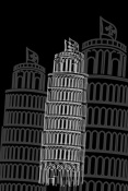 NAXART Studio - Tower of Pisa Night