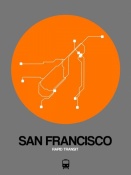 NAXART Studio - San Francisco Orange Subway Map