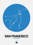 NAXART Studio - San Francisco Blue Subway Map