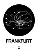 NAXART Studio - Frankfurt Black Subway Map