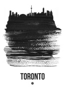 NAXART Studio - Toronto Skyline Brush Stroke Black