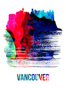 NAXART Studio - Vancouver Skyline Brush Stroke Watercolor