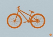 NAXART Studio - Orange Bicycle