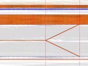 NAXART Studio - Abstract Orange And Grey
