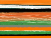 NAXART Studio - Orange And Green Abstract 3