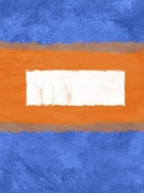NAXART Studio - Blue And Orange Abstract Theme 1