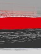 NAXART Studio - Abstract Stripe Theme Red