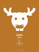 NAXART Studio - White Moose Multilingual Poster