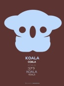 NAXART Studio - Blue Koala Multilingual Poster