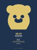 NAXART Studio - Yellow Bear Multilingual Poster