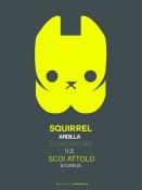 NAXART Studio - Yellow Squirrel Multilingual Poster