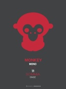 NAXART Studio - Red Monkey Multilingual Poster