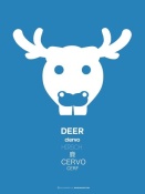 NAXART Studio - Blue Moose Multilingual Poster