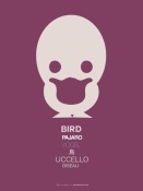 NAXART Studio - Purple Bird Multilingual Poster