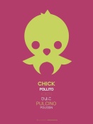 NAXART Studio - Yellow Chick Multilingual Poster