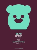 NAXART Studio - Green Bear Multilingual Poster