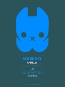 NAXART Studio - Blue Squirrel Multilingual Poster