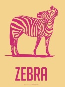 NAXART Studio - Zebra Red And Yellow