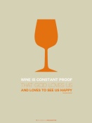 NAXART Studio - Wine Poster Orange