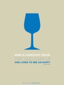 NAXART Studio - Wine Poster Blue