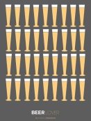 NAXART Studio - Beer Glasses Poster