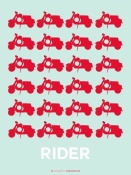 NAXART Studio - Vespa Rider Red