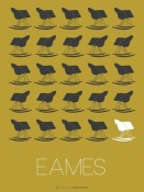 NAXART Studio - Eames Grey Rocking Chair Poster