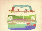 NAXART Studio - BMW 2002 Front Watercolor 3